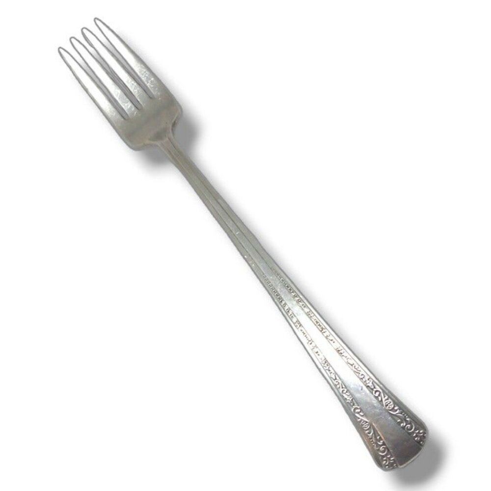 International Silver-Rogers DeLuxe Plate Gracious Grille Fork-Viande-Vintage